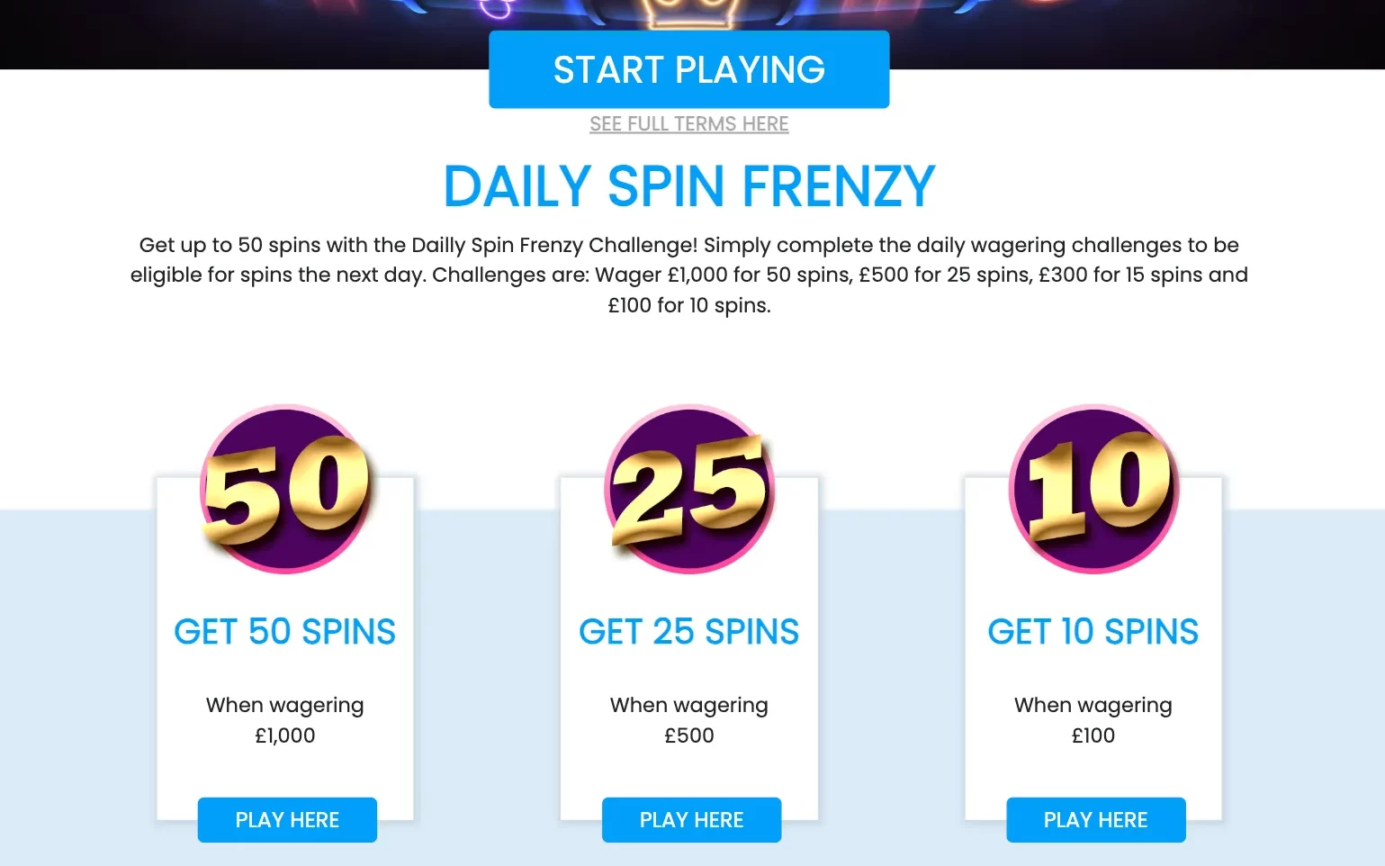 MrPlay Bonus Daily Spin