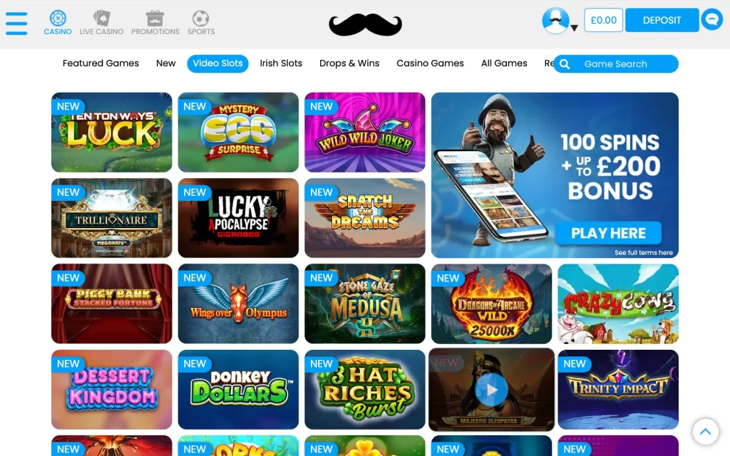 MrPlay casino slots list